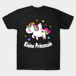 Kleine Prinzessin Einhorn Mädchen Tochter Kinder T-Shirt